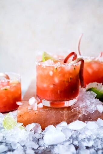 Rhubarb Passion Margarita | halfbakedharvest.com @hbharvest