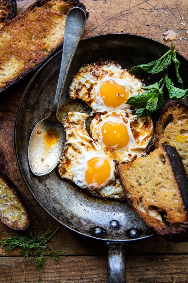 Spicy Moroccan Fried Eggs | halfbakedharvest.com @hbharvest