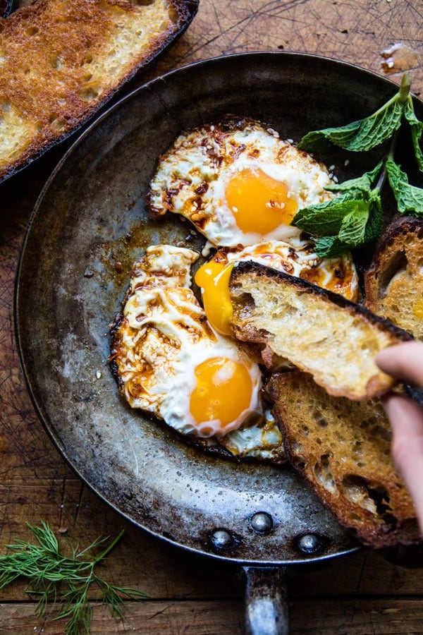 Spicy Moroccan Fried Eggs | halfbakedharvest.com @hbharvest