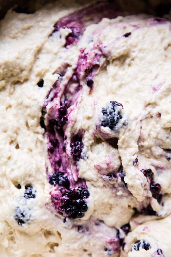 Blackberry Swirl Muffins with Honey Butter | halfbakedharvest.com @hbharvest