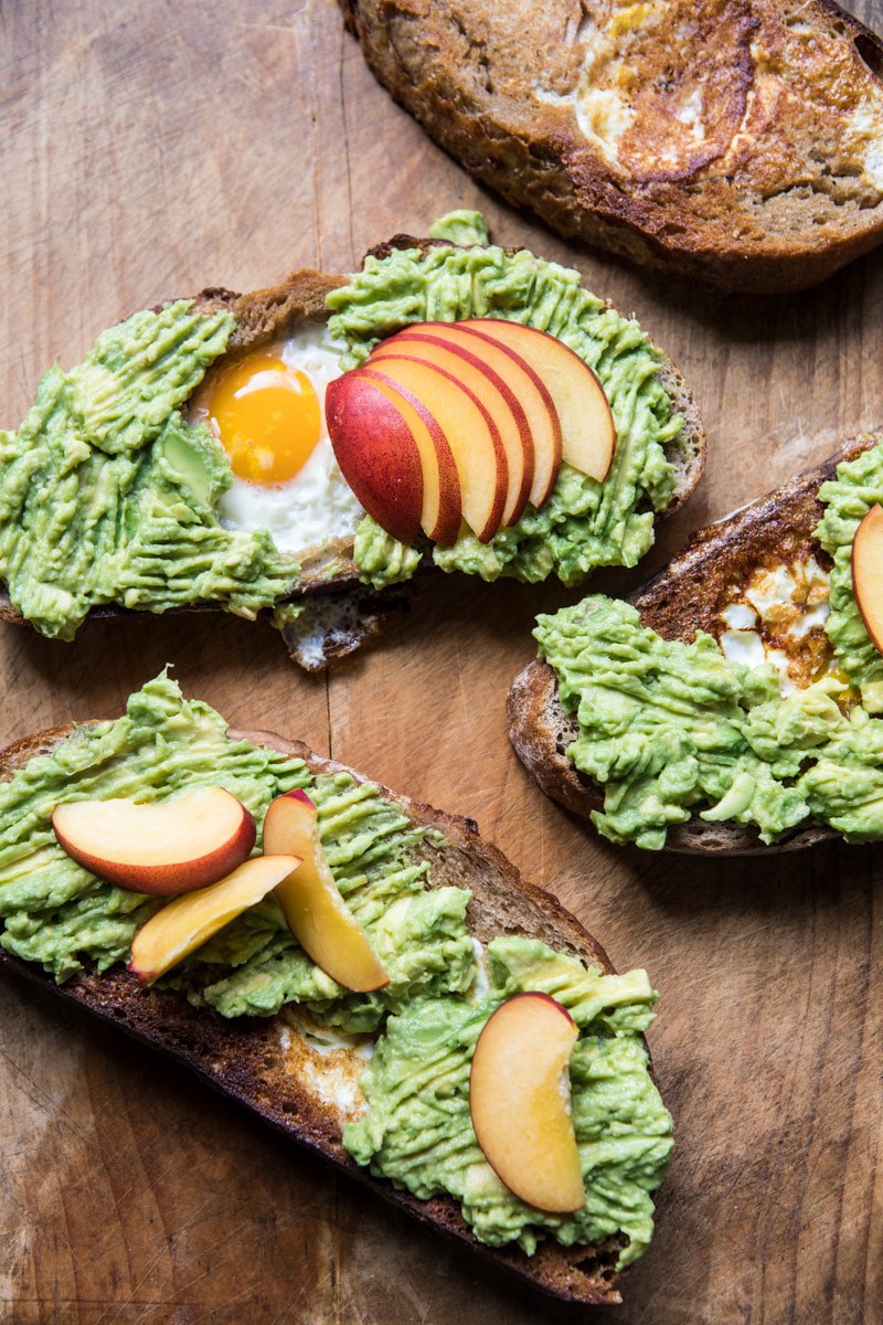 Grilled Corn and Feta Egg in a Hole Avocado Toast | halfbakedharvest.com @hbharvest