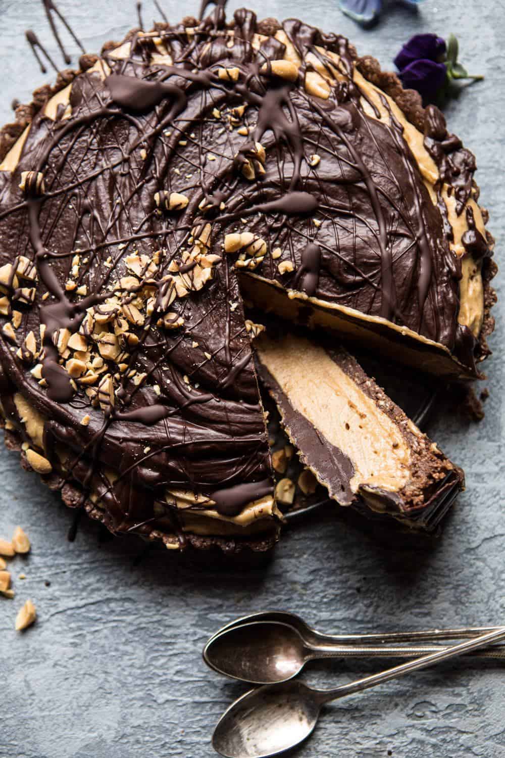 Frozen Peanut Butter Cup Pie | halfbakedharvest.com @hbharvest