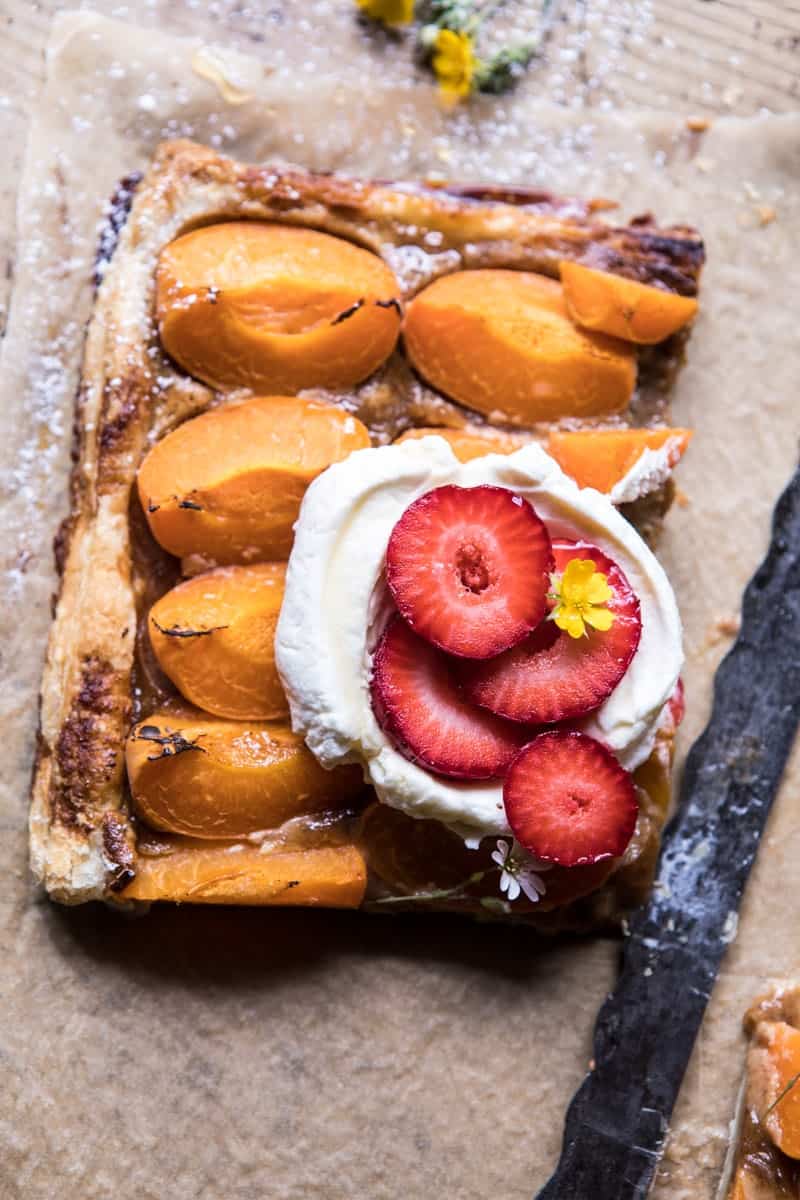 Honey Strawberry Apricot Tart | halfbakedharvest.com @hbharvest
