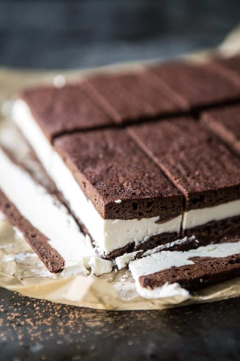 Tiramisu Brownie Ice Cream Sandwich Bars | halfbakedharvest.com @hbharvest