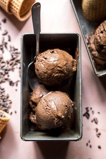 6 Ingredient Chocolate Coffee Nice Cream | halfbakedharvest.com @hbharvest
