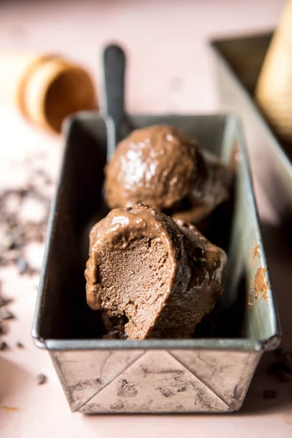 6 Ingredient Chocolate Coffee Nice Cream | halfbakedharvest.com @hbharvest