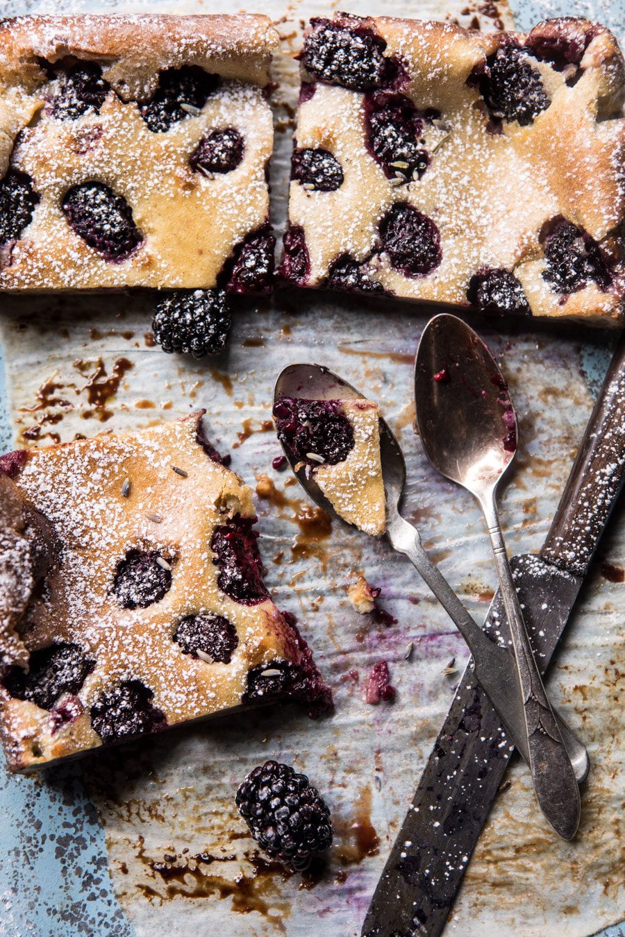 Blackberry Lavender White Chocolate Clafoutis | halfbakedharvest.com @hbharvest