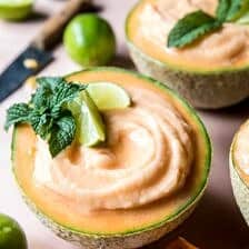 Frozen Cantaloupe Margaritas | halfbakedharvest.com @hbharvest