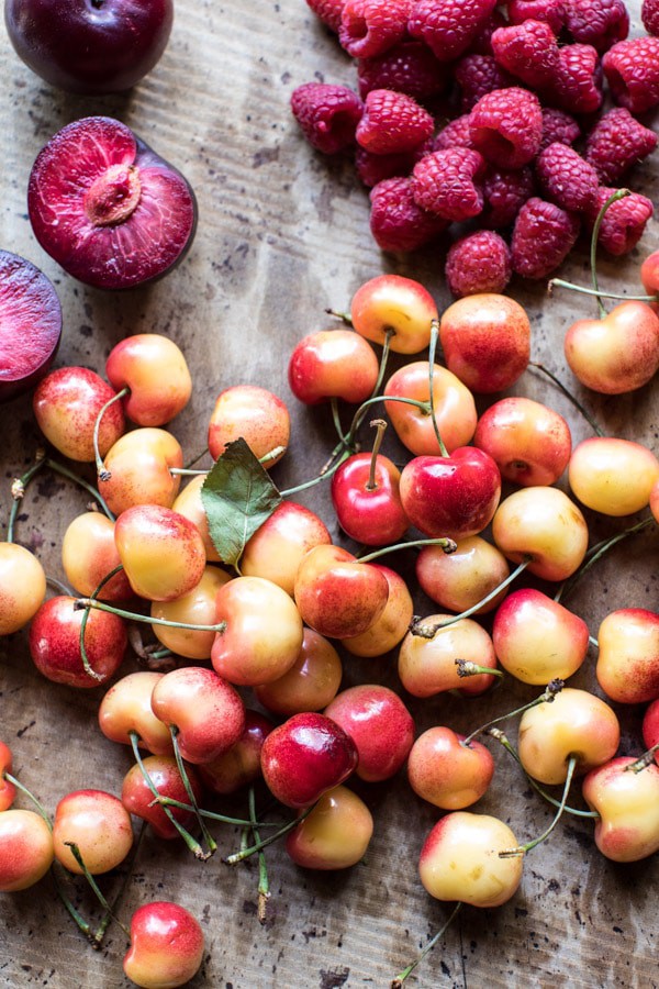 Raspberry Ginger Stone Fruit Galette | halfbakedharvest.com @hbharvest
