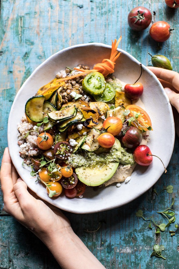 Summer Harvest Veggie and Avocado Quinoa Bowl | halfbakedharvest.com @hbharvest