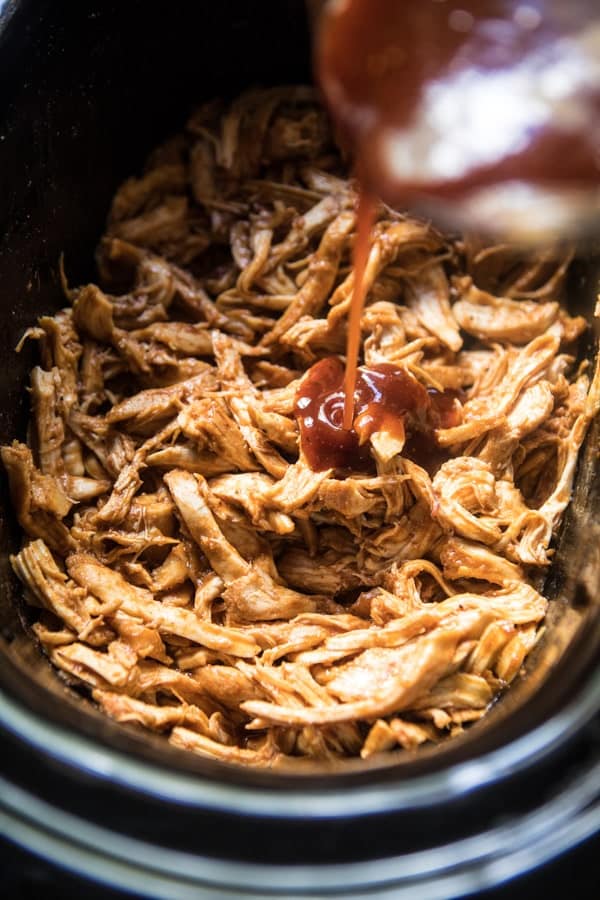 The Best Slow Cooker BBQ Chicken | halfbakedharvest.com @hbharvest