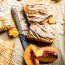 Brown Sugar Peach Puff Pastry Pop Tarts | halfbakedharvest.com @hbharvest