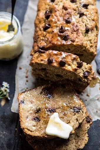 Chocolate Chip Olive Oil Zucchini Banana Bread | halfbakedharvest.com @hbharvest