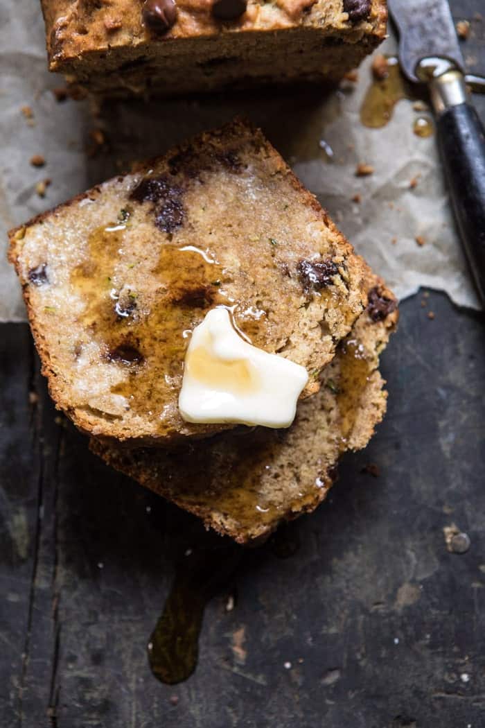 Chocolate Chip Olive Oil Zucchini Banana Bread | halfbakedharvest.com @hbharvest