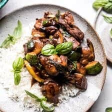 Easy 3 Cup Chicken with Zucchini | halfbakedharvest.com @hbharvest