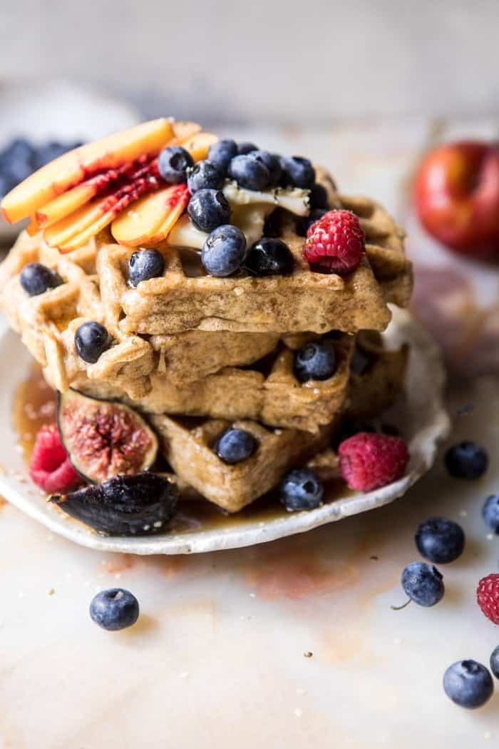 Freezer Friendly Whole Grain Waffles | halfbakedharvest.com @hbharvest