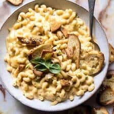 Sneaky Zucchini Mac and Cheese with Everything Bagel Chip Crumbs | halfbakedharvest.com @hbharvest