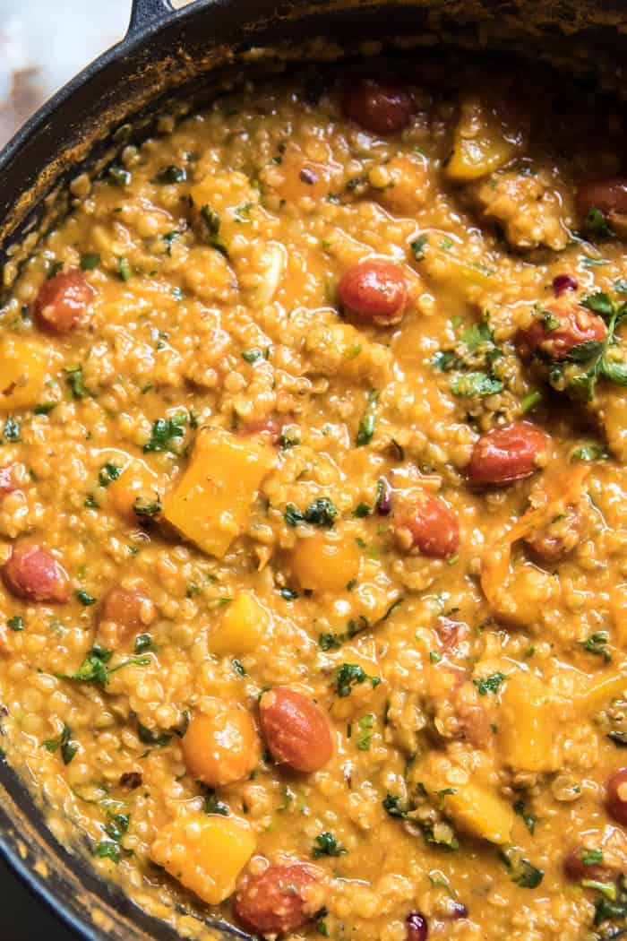 Harvest Tomato and Butternut Squash Dal | halfbakedharvest.com @hbharvest