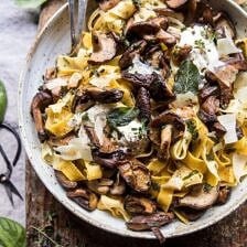 Herby Buttered Wild Mushroom Tagliatelle Pasta | halfbakedharvest.com @hbharvest