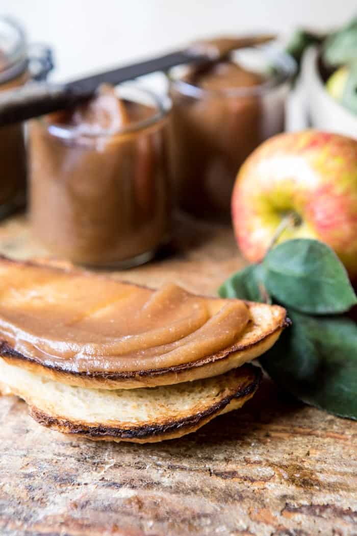 Homemade Slow Cooker Maple Apple Butter | halfbakedharvest.com @hbhharvest