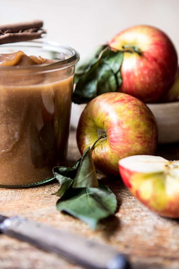 Homemade Slow Cooker Maple Apple Butter | halfbakedharvest.com @hbhharvest