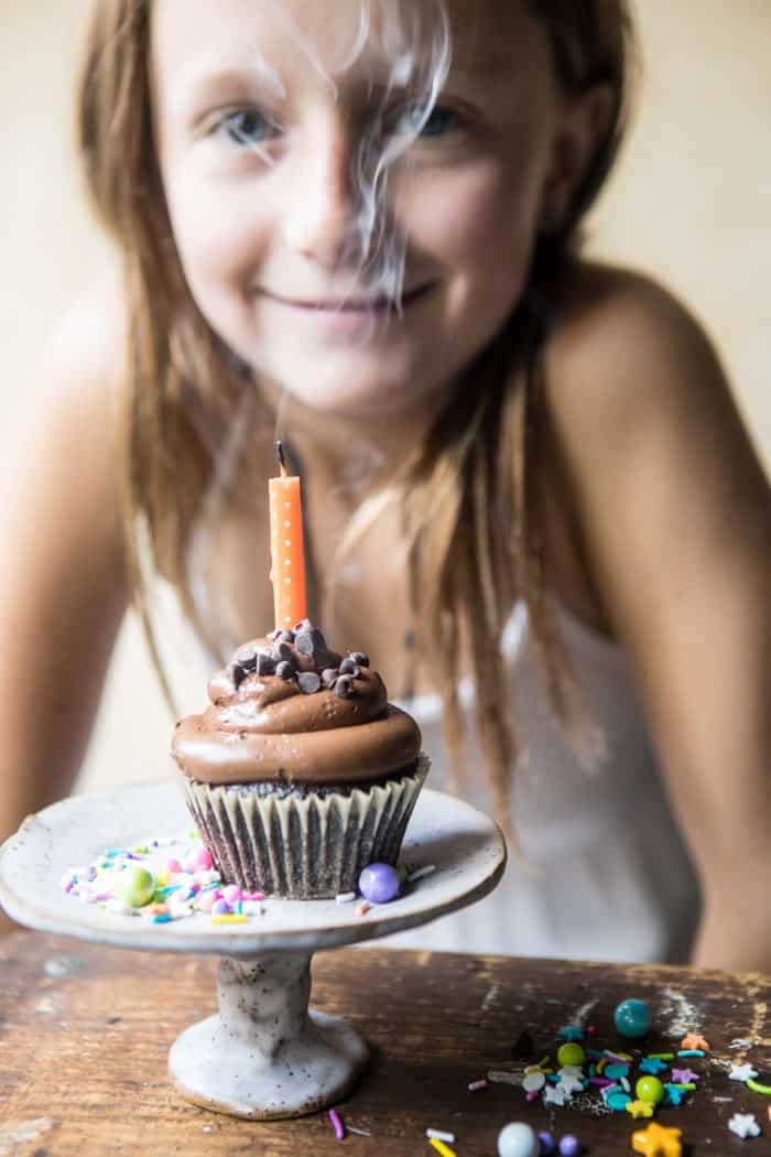 The Best Chocolate Birthday Cupcakes...with Fudgy Chocolate Buttercream | halfbakedharvest.com @hbharvest