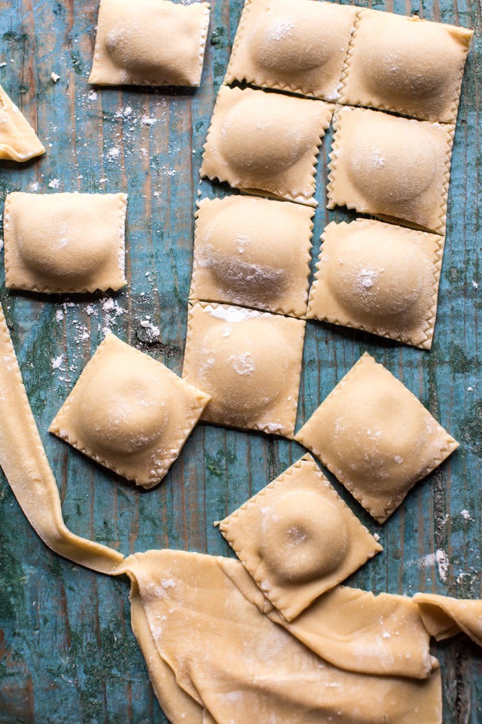 Butternut Squash Hazelnut Ravioli in Garlic Parmesan Broth | halfbakedharvest.com @hbharvest