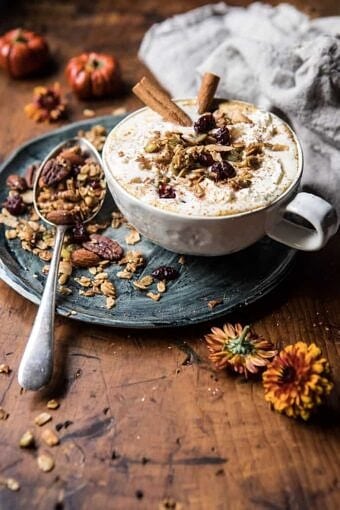 Pumpkin Spice Oatmeal Latte | halfbakedharvest.com @hbharvest