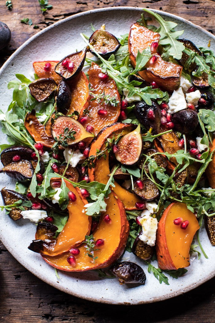 Roasted Squash, Caramelized Fig, and Feta Salad | halfbakedharvest.com @hbharvest