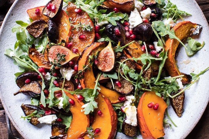 Roasted Squash, Caramelized Fig, and Feta Salad | halfbakedharvest.com @hbharvest