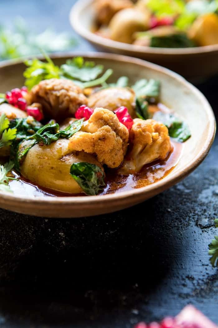 Slow Cooker Potato and Cauliflower Curry | halfbakedharvest.com @hbharvest