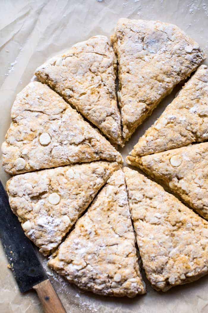 White Chocolate Pumpkin Scones with Espresso Glaze | halfbakedharvest.com @hbharvest
