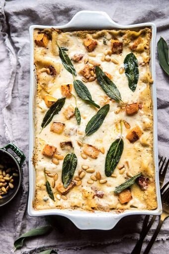 Butternut Squash and Sun-Dried Tomato White Lasagna | halfbakedharvest.com @hbharvest