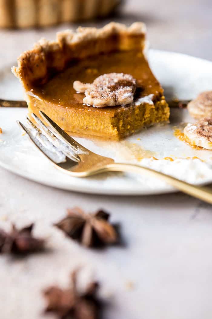 Chai Pumpkin Pie with Maple Whipped Cream | halfbakedharvest.com @hbharvest