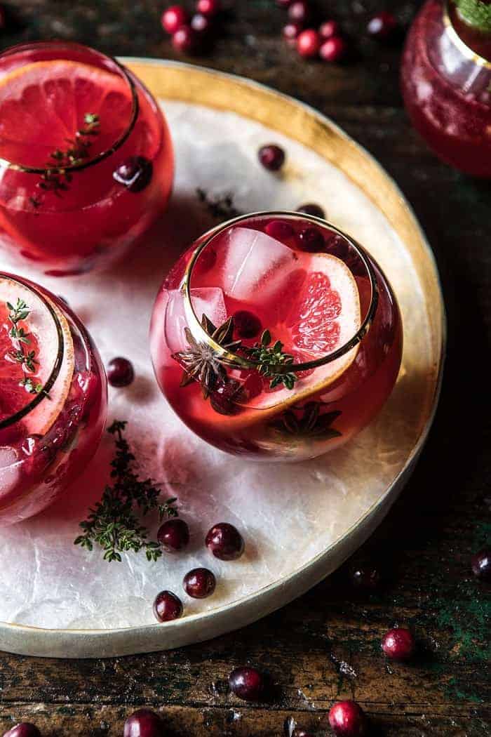 Cranberry Thyme Spritz | halfbakedharvest.com @hbharvest