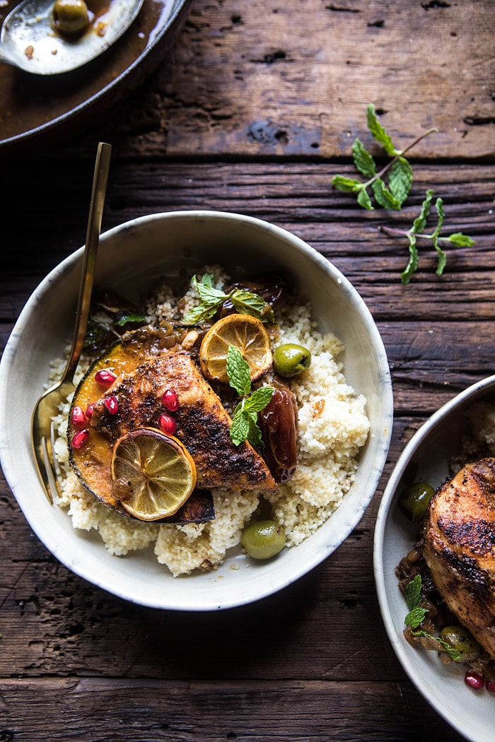 Skillet Roasted Moroccan Chicken and Olive Tagine | halfbakedharvest.com @hbharvest