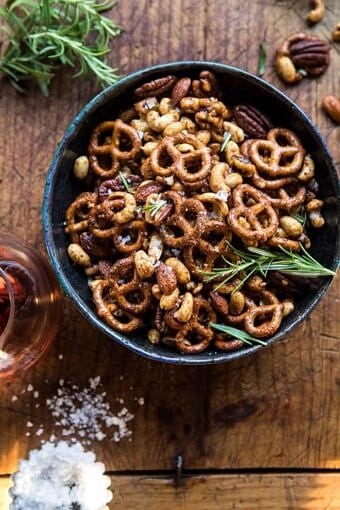 Sweet 'n' Savory Roasted Nuts and Pretzels | halfbakedharvest.com @hbharvest