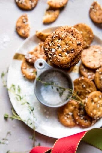 Addicting Baked Seasoned Ritz Crackers | halfbakedharvest.com @hbharvest