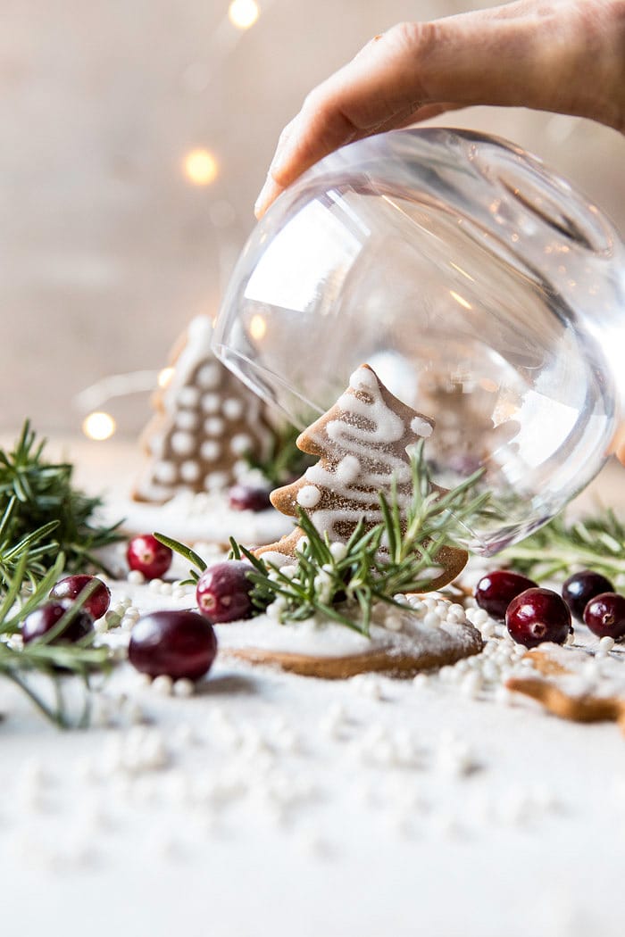 Gingerbread Snowglobe Place Setting | halfbakedharvest.com @hbharvest