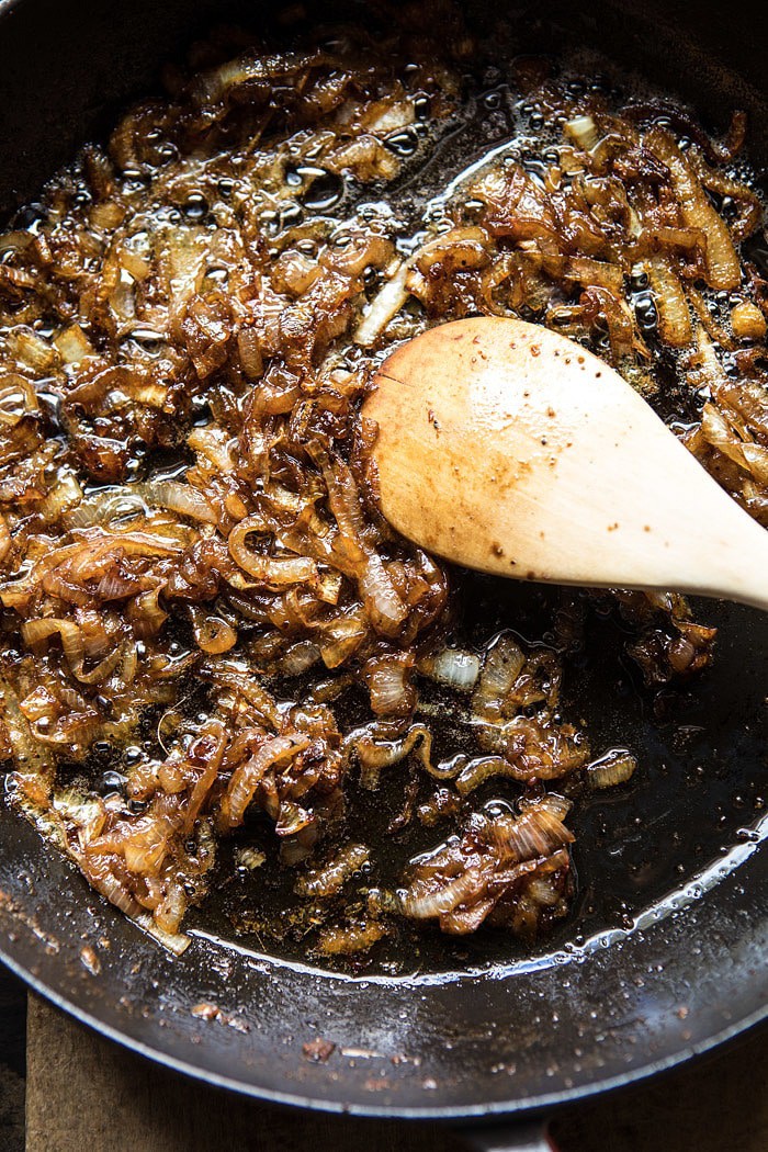 Roasted Beef Tenderloin with French Onion Au Jus | halfbakedharvest.com @hbharvest