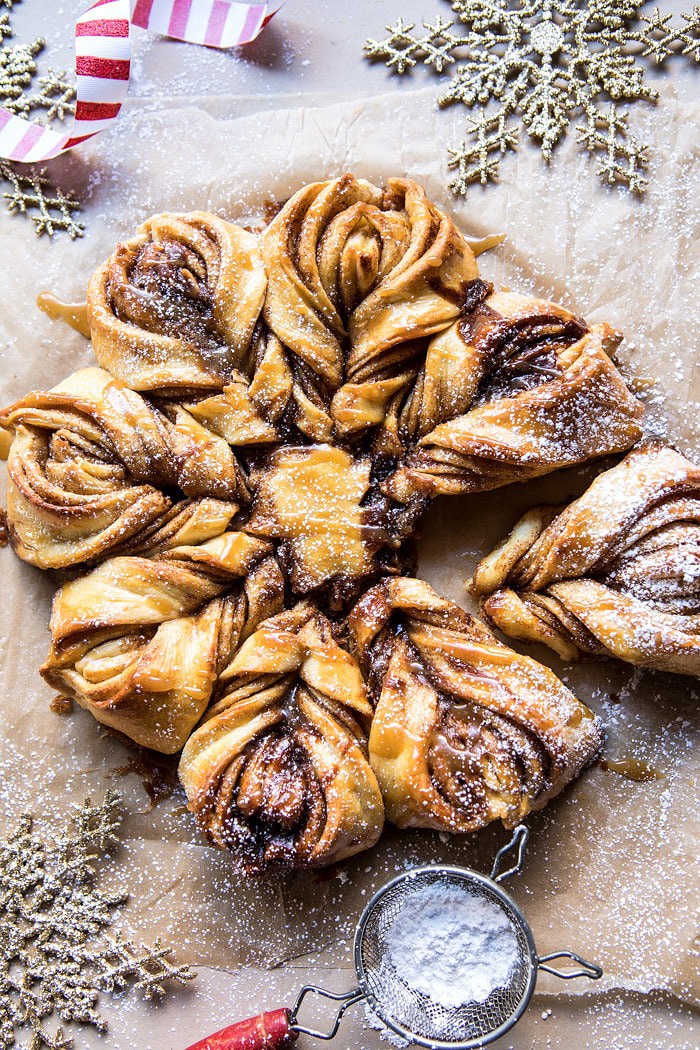 Snowflake Pull-Apart Monkey Bread | halfbakedharvest.com @hbharvest