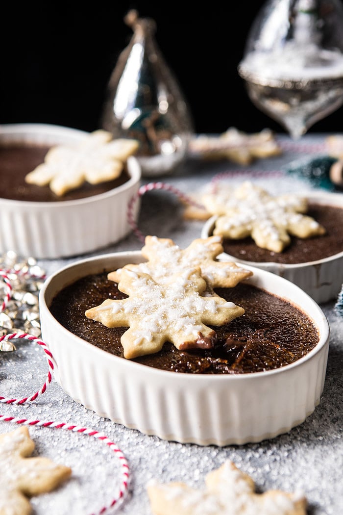 Sugar Cookie Chocolate Creme Brulee | halfbakedharvest.com @hbharvest