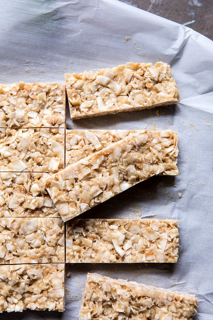 Dark Chocolate Covered Coconut Bars | halfbakedharvest.com @hbharvest #chocolate #healthy #coconut #vegan #glutenfree