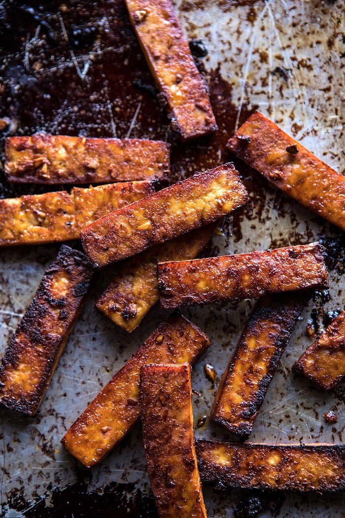 Superfood Bibimbap with Crispy Tofu | halfbakedharvest.com #vegan #healthy #korean #bowl #recipes