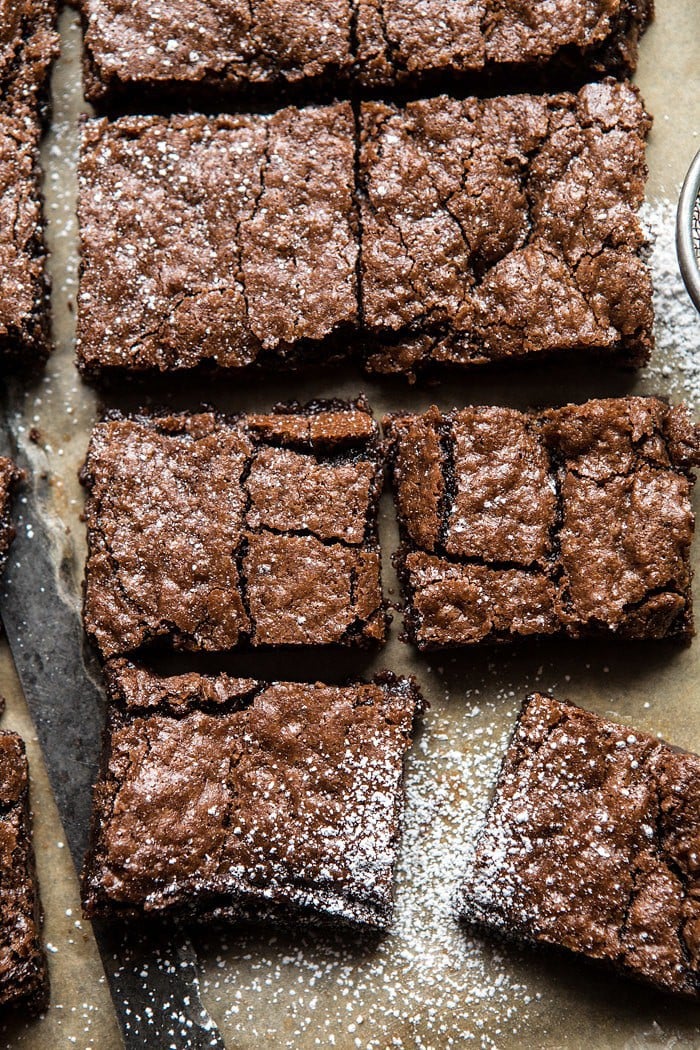 Crinkle Top Brownies | halfbakedharvest.com #brownies #recipes #chocolate
