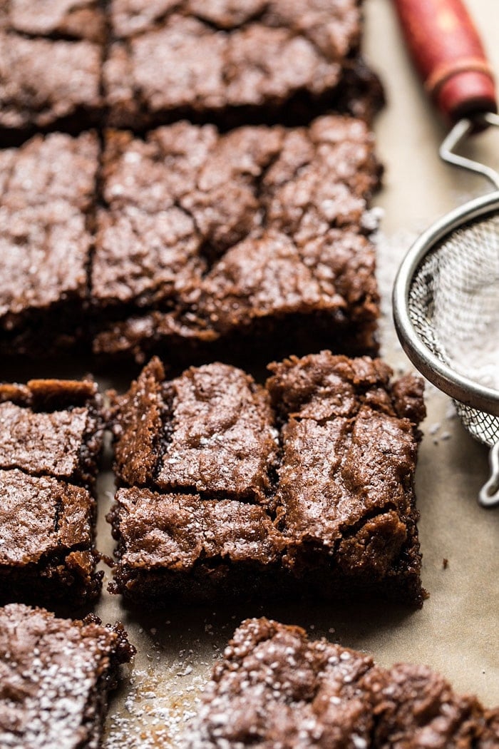 Crinkle Top Brownies | halfbakedharvest.com #brownies #recipes #chocolate