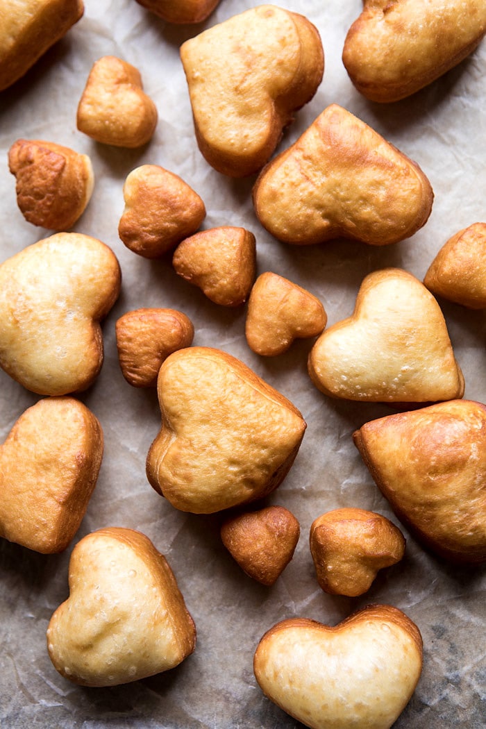 Easy Chocolate Heart Doughnuts | halfbakedharvest.com #valentinesday #doughnut #easy #recipes