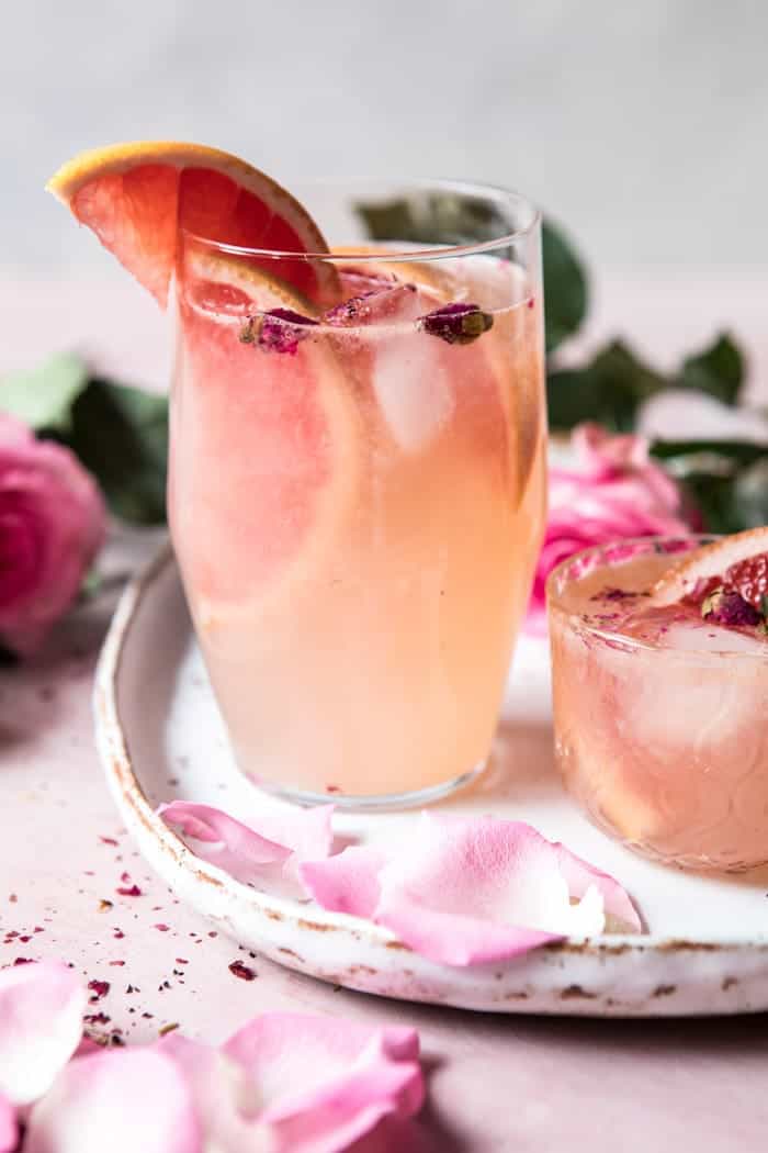 Rose and Ginger Paloma | halfbakedharvest.com #valentinesday #drink #cocktail #recipes