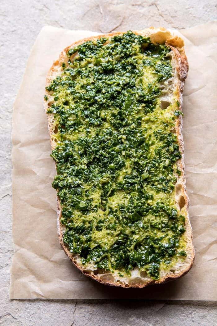 Antipasto Mozzarella Sandwich with Lemony Basil Pesto | halfbakedharvest.com #sandwich #italian #spring #summer #recipes