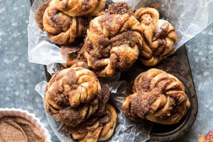 Easiest Cinnamon Crunch Knots | halfbakedharvest.comm #quick #easy #recipe #brunch